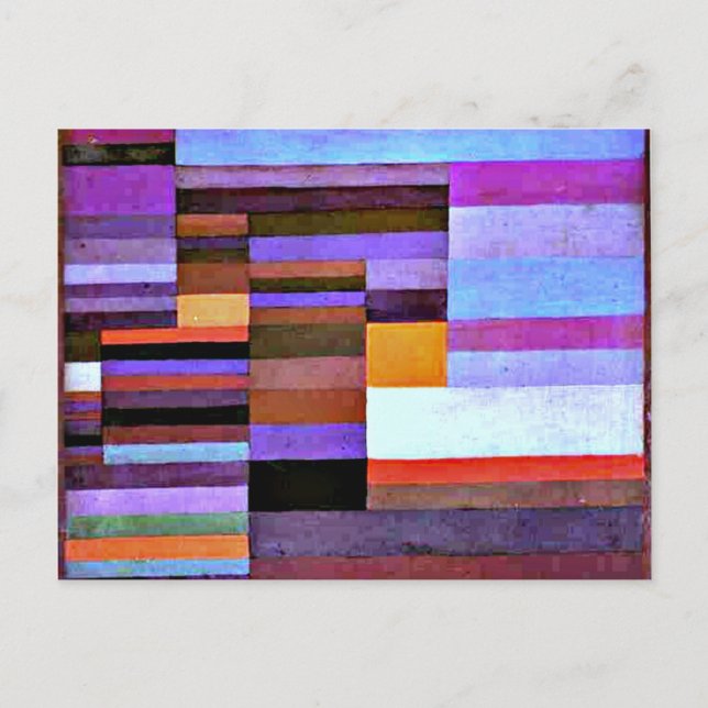 Postal Klee - Noche de Fuego, 1929 (Anverso)