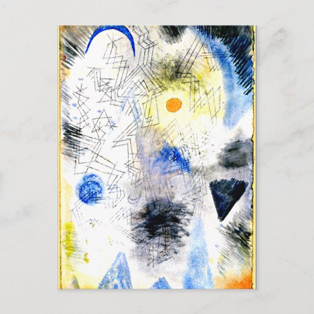 Postal Klee - Objetivos en la niebla (Anverso)