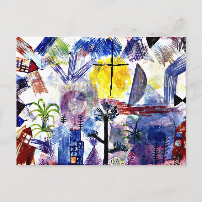 Postal Klee - Paisaje Inacabado (Anverso)