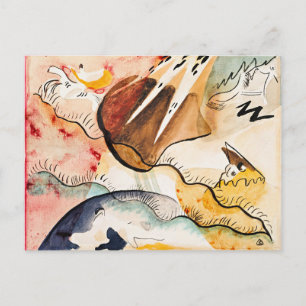 Postal Klee - Paisaje lluvioso