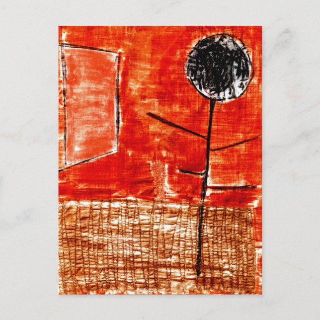 Postal Klee - Planta a finales de otoño (Anverso)