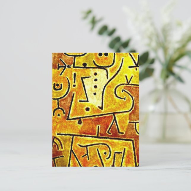 Postal Klee - Red Waistcover (Anverso de pie)