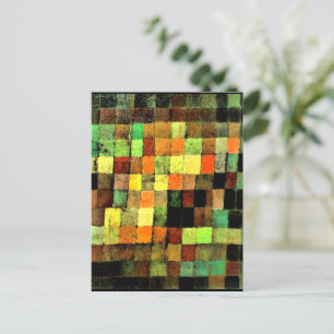 Postal Klee - Resumen de sonido antiguo sobre negro