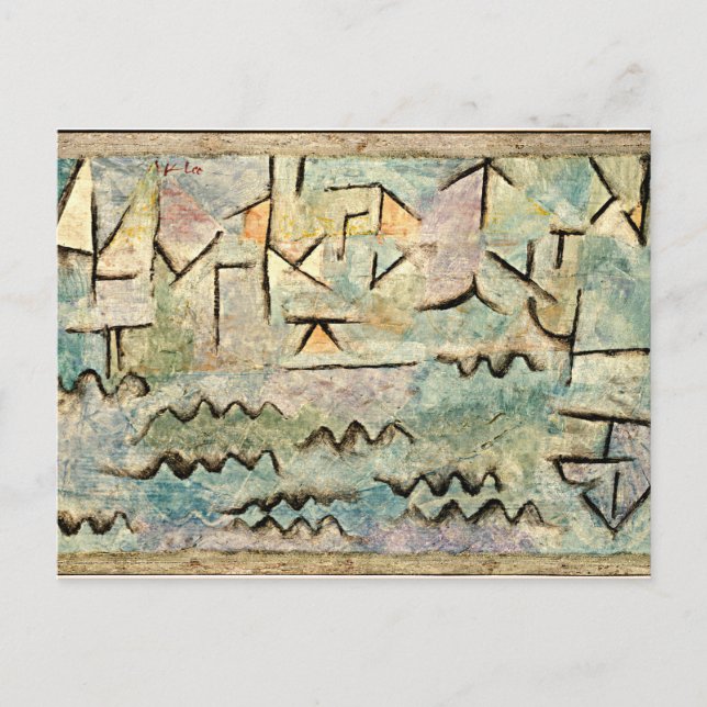 Postal Klee - Rhine en Duisburg, HD (Anverso)