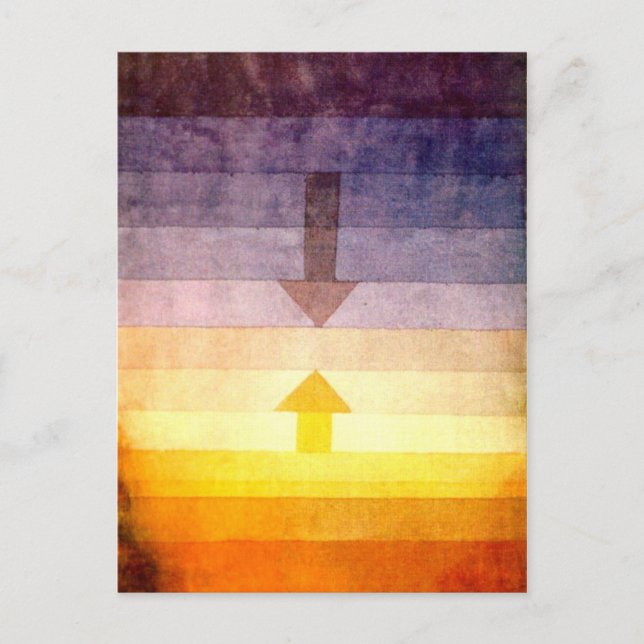 Postal Klee - Separación en la noche (Anverso)