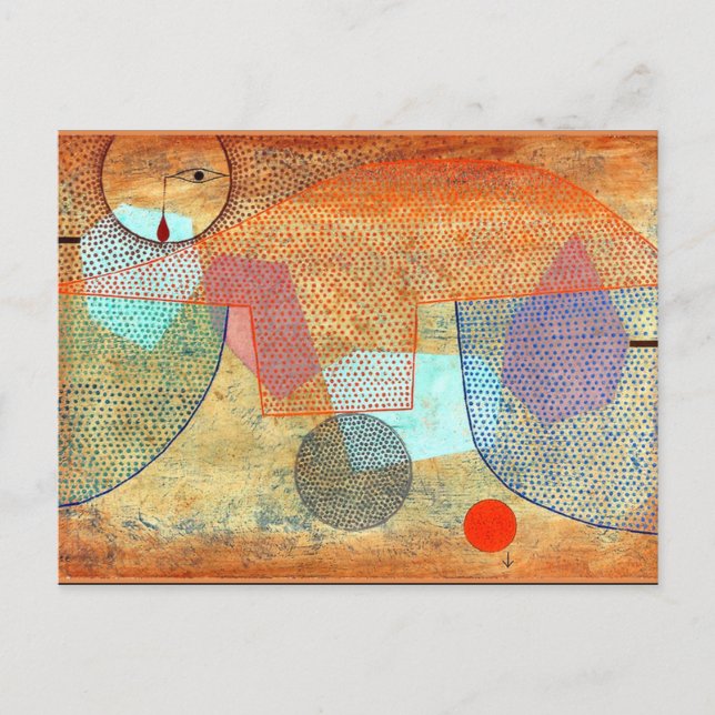 Postal Klee - Sunset (Anverso)
