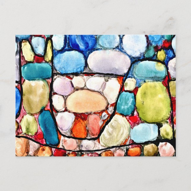 Postal Klee - Tesoro sobre el suelo (Anverso)