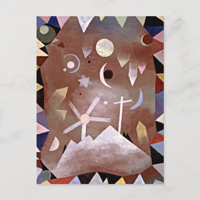 Postal Klee - Uber Bergeshohe (Anverso)