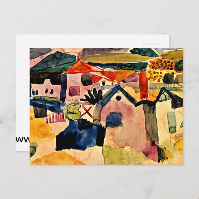 Postal Klee - Vista de Saint Germain (Anverso / Reverso)