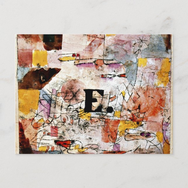 Postal Klee - Waterfowl - Pintura de pato (Anverso)