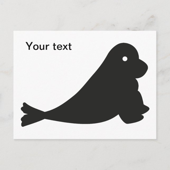 Postal Kleine süße Robbe (Anverso)