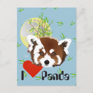 Postal Kleiner Panda (Ailurus fulgens) Postkarte