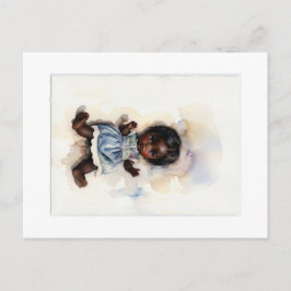 Postal Kleines Herz, große Augen: Ein Hauch Nostalgie 