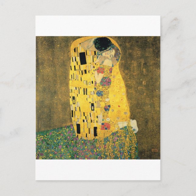Postal Klimt - El beso (Anverso)
