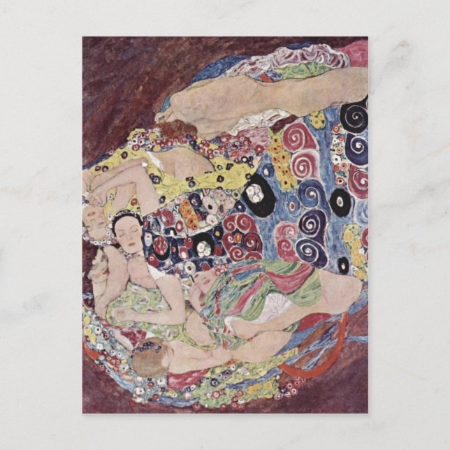 Postal Klimt, Gustav Catal?: Les verges Die Jungfrau El (Anverso)