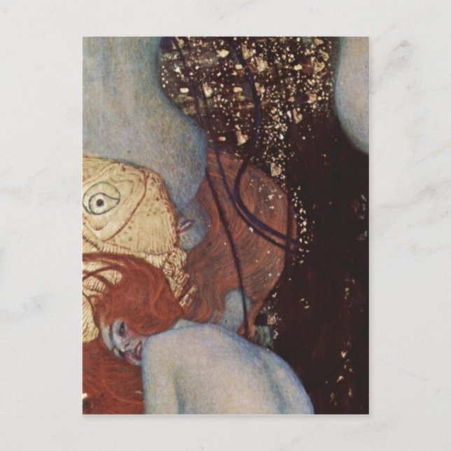 Postal Klimt, Gustav Goldfische Goldfish Espa?ol: Carpa d (Anverso)