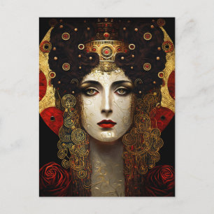 Postal Klimt inspiró a la reina diosa