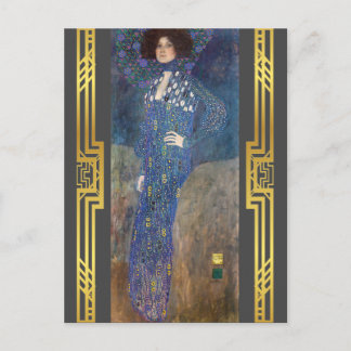 Postal Klimt restauró la pintura Art Nouveau Emilie Floge