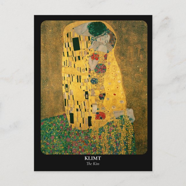 Postal KLIMT / The Kiss (Anverso)