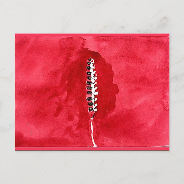 Postal Klint - En la visualización de flores y árboles, g (Anverso)