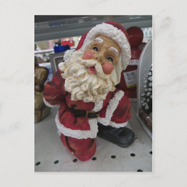 Postal Kneeling Santa (Anverso)