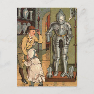 Postal Knight en el Ilustracion Vintage de Armor