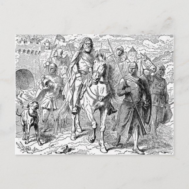 Postal Knight medieval (Anverso)