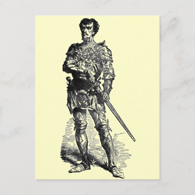 Postal Knight medieval (Anverso)