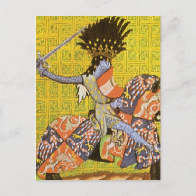 Postal Knight medieval (Anverso)