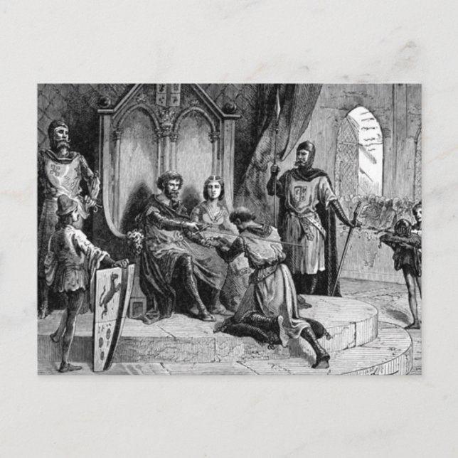 Postal Knight medieval (Anverso)