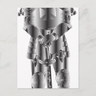 Postal Knight metalizado