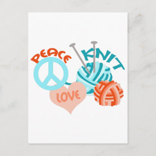 POSTAL KNIT DE AMOR DE LA PAZ