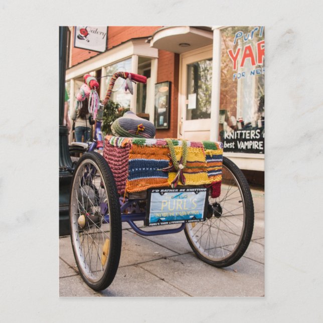 Postal Knit One, Purl Two Postcard (Anverso)