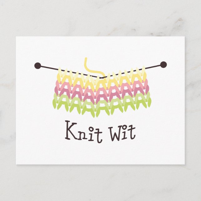 Postal ¡Knit Wit! (Anverso)