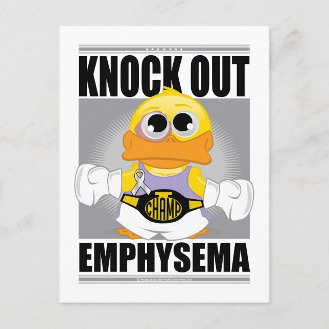 Postal Knock Out Emphysema (Anverso)