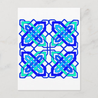 Postal Knot 3 azul celta