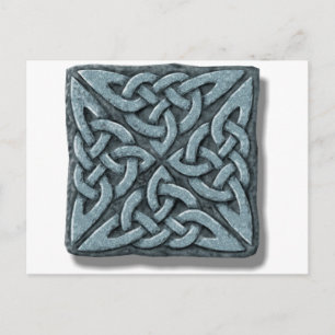 Postal Knot celta de 4 cuadrados