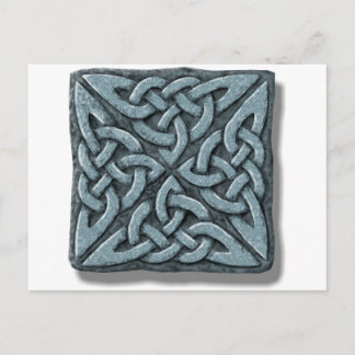 Postal Knot celta de 4 cuadrados