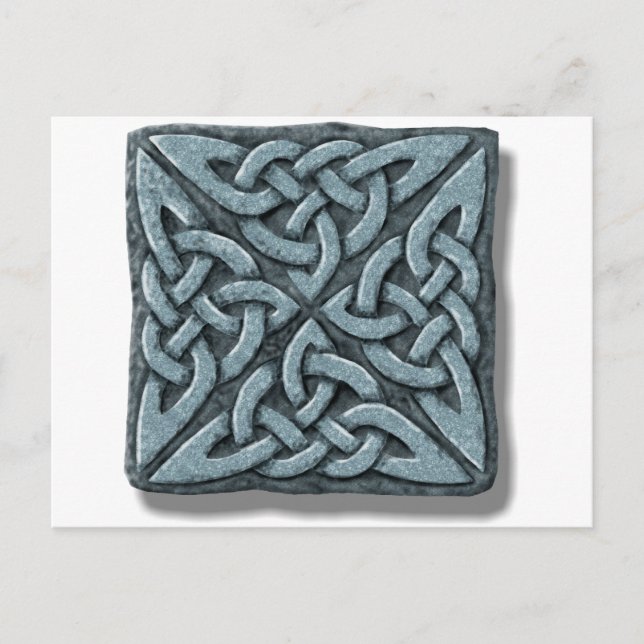 Postal Knot celta de 4 cuadrados (Anverso)