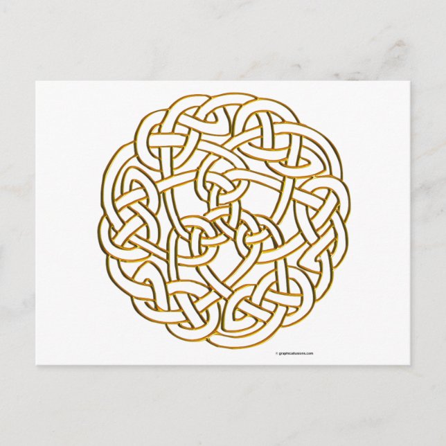 Postal Knot Celtic de oro (Anverso)