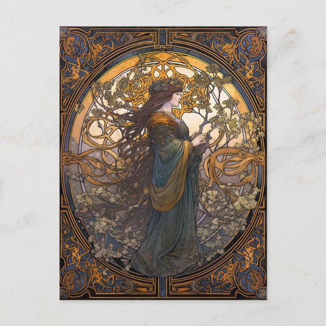 Postal Knot Celtic Queen Colorful Knotwork (Anverso)