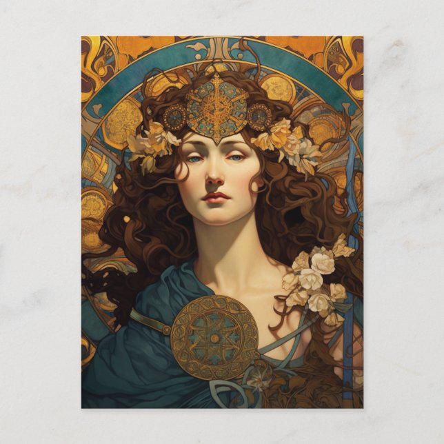 Postal Knot Celtic Queen Colorful Knotwork (Anverso)