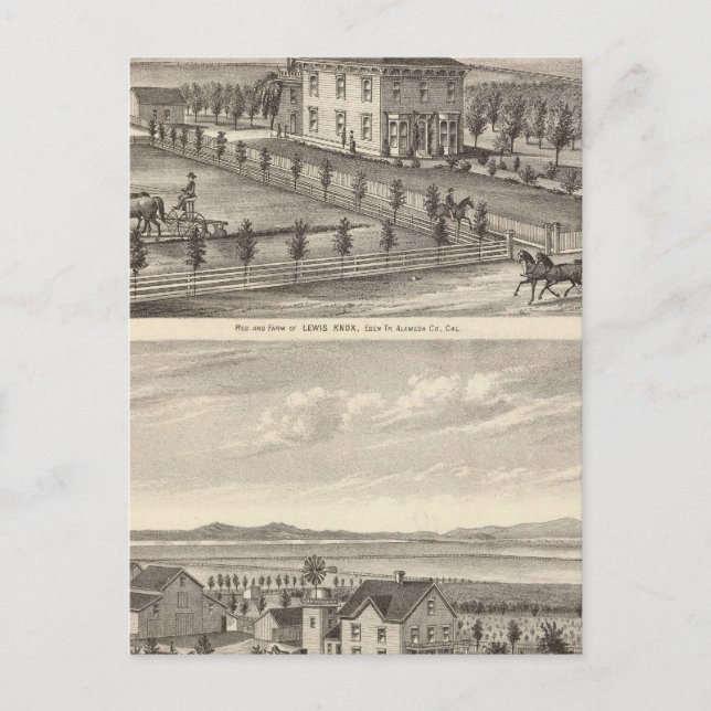 Postal Knox, residencias de piedra (Anverso)