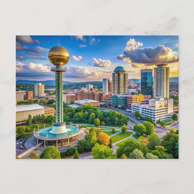 Postal Knoxville, Tennessee, Sunsphere (Anverso)