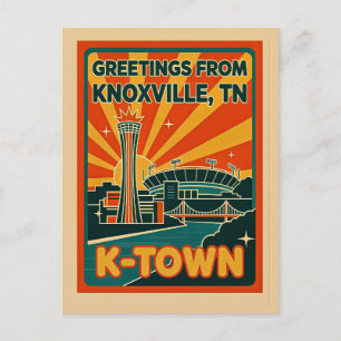 Postal Knoxville TN K-Town Retro Caprichoso