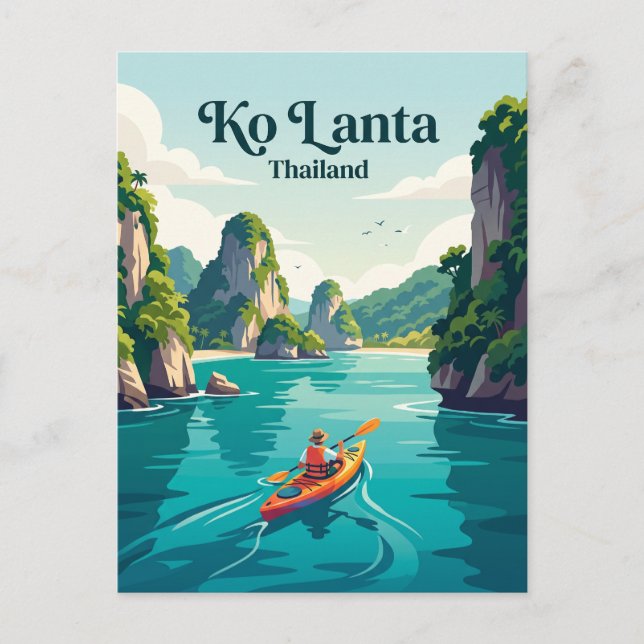 Postal Ko Lanta, Tailandia (Anverso)