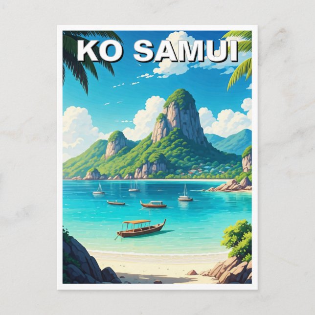 Postal Ko Samui Tailandia (Anverso)