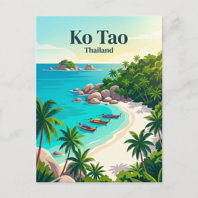 Postal Ko Tao Tailandia (Anverso)