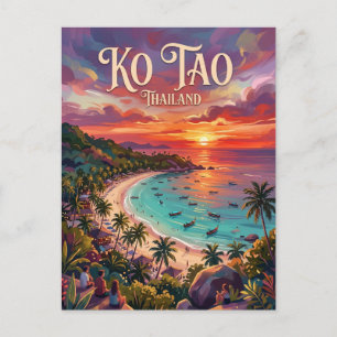 Postal Ko Tao Tailandia