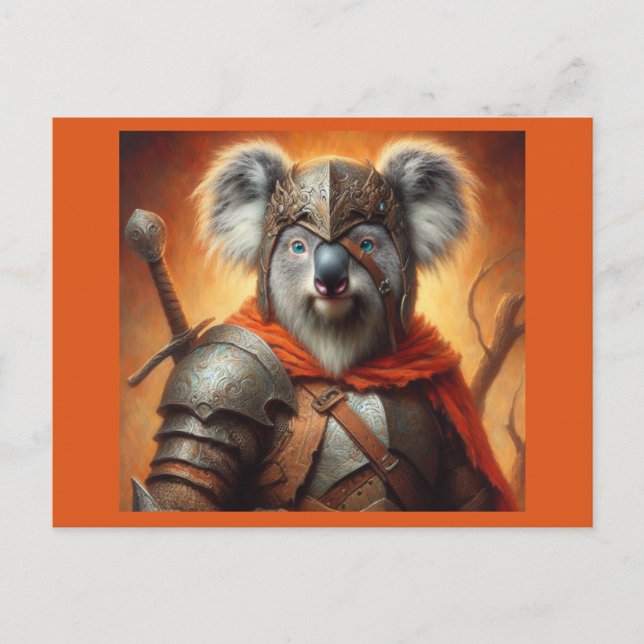 Postal Koala Fantasy Warrior (Anverso)